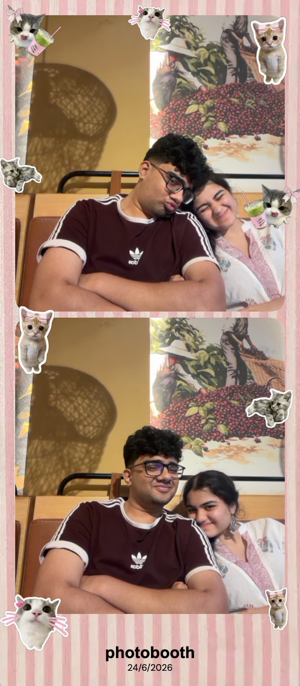 Photobooth strip of us together